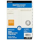 UPC 038576249165 product image for Day Runner Two-Page-Per-Day Monthly Planner Refill 2016, 5.5 x 8.5 Inches Page S | upcitemdb.com