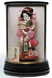 羽子板 ケース飾り まどか(ﾊﾟｰﾙﾌﾞﾗｯｸ塗) 8号 (高さ45cmまで)