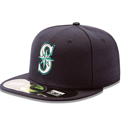 New Era 59Fifty MLB Seattle Mariners Home Game On Field Fitted Hat