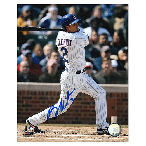 Mounted Memories Chicago Cubs Ryan Theriot Autographed 8X10 Photo