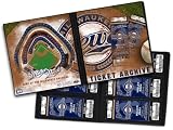 Milwaukee Brewers Ticket Album, Holds 96 Tickets