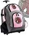 Horse Theme Rolling Backpack CUTE Horse design - Wheeled Travel Bag or School Trolley Bags - For Horse Lovers - Best Unique Horses Gifts - CUTE!