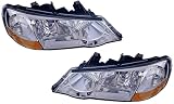 2002-2003 ( 02 03) Acura TL Headlight - One Pair (Both Driver and Passenger Sides) - DOT Certified Headlamp