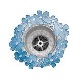 InterDesign Blumz Sink Strainer, Blue