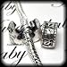Clip Lock Stopper Bead "Flower Design" title=