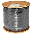 Cat6, 550 MHz, Shielded, 23AWG, 8C Solid Pure Copper, CMR, 1000ft, Gray, Bulk Ethernet Cable