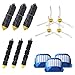 VacuumPal Replacement Parts Kit Including Bristle & Flexible Beater Brush & Armed-3 Side Brush & Filters for iRobot Roomba 600 Series 614 620 630 650 660 665 680 690 Vacuum Accessory