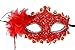 Venetian Style Lace with Rhinestone Liles Costume Masquerade Mardi Mask