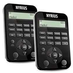 Nyrius 11 Language Global Digital Talking Travel Translator Foreign Pocket-Sized Electronic Speaking Dictionary (ENTOURAGE11) - Bonus Pack of 2