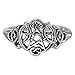 Sterling Silver Heart Pentacle Wiccan Pentagram ring jewelry (sz 4-15)