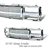 94-02 Chevy Trucks Billet Style Grill Shell All Chrome