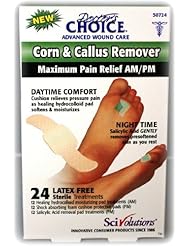 Beauty: Doctors Choice? Corn & Callus Remover - Maximum Pain Relief AM/PM....Pack of 24ct - SciVolutions Medical
