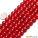 Sweet Happy Girl's 10mm Round Gemstone Red Jade Beads Strand 15 InchJewelry Making Beads