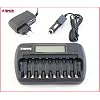 Tensai TI-800L- Mikroprozessor- Intelligentes-Ladeger�t mit LCD-Display, Entladefunktion, Einzelschacht�berwachung, Kfz-Ladekabel, f�r 1-8 AA (Mignon) / AAA (Micro)