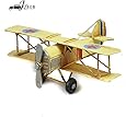 My Box Vintage / Retro Handicraft- Metal Plane Models - A Palne , the Best Choice for Christmas Gift/home Decor/ornament/ Desktop Decoration (yellow)