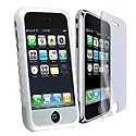 Eforcity Apple iPhone Silicone Skin Case + Screen protector + Free Cleaning Cloth