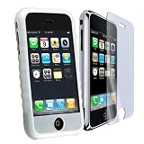 Eforcity Apple iPhone Silicone Skin Case + Screen protector + Free Cleaning Cloth