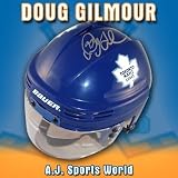 Doug Gilmour Autographed/Hand Signed Toronto Maple Leafs Mini Helmet