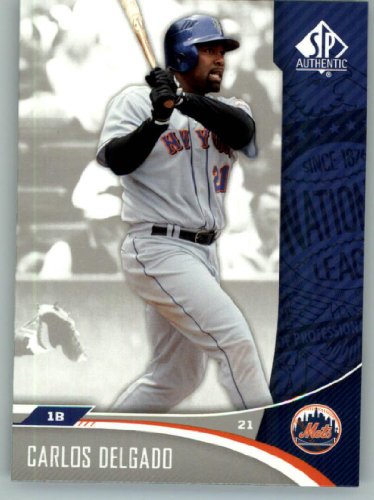 2006 SP Authentic #65 Carlos Delgado - New York Mets (Baseball Cards)