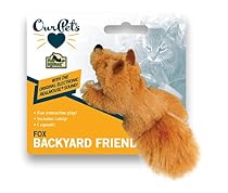 OurPets Play-N-Squeak Backyard Fox Catnip Cat Toy
