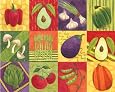 Conimar 12-Inch by 15-Inch Acry-vu Cutting Board, Veggie Sampler design