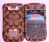 Koolshop C Style Brown Blackberry Curve 8900 Front and Back Case Cover