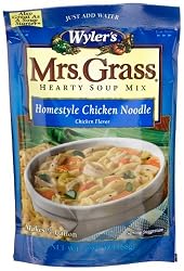 Wyler's Mrs. Grass Homestyle Chicken Noodles Hearty Soup Mix, 5.93-Ounce Packages (Pack of 8)