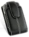New Luxury Premium Executive High Quality Leather Pouch Protective Carrying Case Cover Holster with Belt Clip for Blackberry : Tour 9630 / Storm 9530 / Thunder 9500 / Bold 9000 / Curve 8350 / Blackberry Storm 2 / Storm2 9550 Smartphone (Vertical Pouch Carry Case Black) - Free Shipping