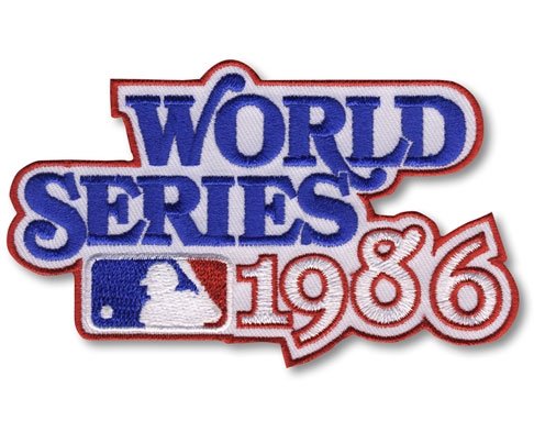 1986 World Series MLB Baseball Patch New York Mets over Boston Red Sox