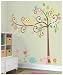 RoomMates 1439 Wandsticker Wandbild Scroll Tree mit Tieren XXL
