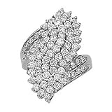 14K White Gold Diamond Right-Hand Ring - 1.15 Ct.