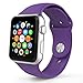 Apple Watch Band, HuanlongTM 38mm New Soft Silicone Sport Style Replacement Iwatch Strap for Apple Wrist Watch (Purple 38mm M/L)