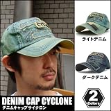 デニムキャップ　サイクロン サイクロン