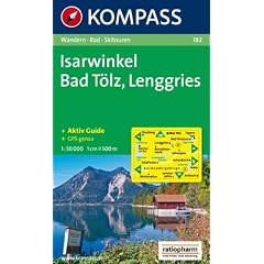 Isarwinkel, Bad T�lz, Lenggries: Wander-, Rad-, Langlauf- und Skitourenkarte, mit Kompass Lexikon. GPS-genau. 1:50.000