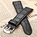 KS 20mm Black Leather Men's Replacement Watch Band Straps WB2042