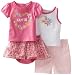 Babyworks Baby-Girls Newborn 4 Piece Short Set, Pink, 0-3 Months