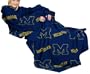 NCAA Michigan Wolverines Adult Comfy Throw, Officially Licensed Blanket with Sleeves by Northwest "Repeat" Design