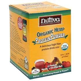 Nutiva Organic Hemp Protein Powder, 1.1-Ounce Packets (Pack of 12)
