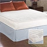 Southern Enterprises Quilted Organic Wool Mattress Topper, Queen