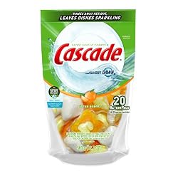 Cascade Actionpacs Dishwasher Detergent, Citrus Scent, 20-Count