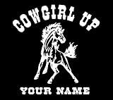 Cowgirl up Window Decal Horse Sticker Personalized