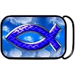 Sky Blue Religious Fish Belt Buckle