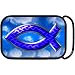 Sky Blue Religious Fish Belt Buckle