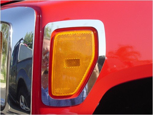 SteelCraft Hummer H3 AccessoryChrome Trim Marker Light SurroundHummerH32006 to 2009