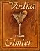 Vodka Gimlet Art Poster Print by Catherine Jones, 12x15