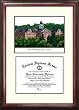 Indiana University of Pennsylvania Scholar Scholar Mahogany Framed Lithograph w/Diploma Opening
