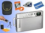 Sony DSC-T200 (Silver) Digital Camera Kit 1GB Pro DUO + Reader + Case + Screen Guard + Mini Tripod & More!