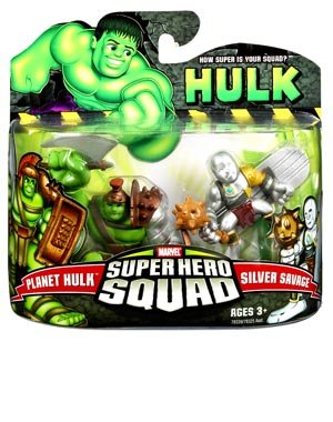 Incredible Hulk Movie Super Hero Squad 2-Pack Planet Hulk & Silver Savage