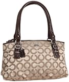「[コーチ] COACH 公式 マディソン オプ アート サティーン スモール バッグ  45944 SKHMA SKHMA (シルバー/カーキ/マホガニー)」の画像