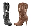 Women's 418-Cowgirl 4" Heel Ankle Cowgirl Boot